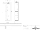 Villeroy & Boch Spiegel Subway 3.0 C59600 450x1700 mm Brilliant White