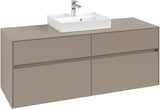 Villeroy & Boch Waschtischunterschrank Collaro C073 1400 mm Taupe mit SoftClosing