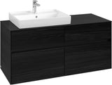 Villeroy & Boch Waschtischunterschrank Collaro C082 Black Oak 1200 mm mit 4 Auszügen