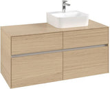 Villeroy & Boch Waschbeckenunterschrank Collaro 1200 mm Nordic Oak mit 4 Auszügen und SoftClosing
