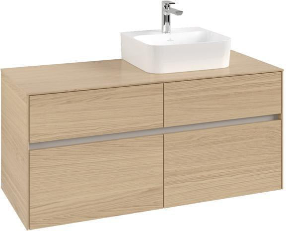 Villeroy & Boch Waschbeckenunterschrank Collaro 1200 mm Nordic Oak mit 4 Auszügen und SoftClosing
