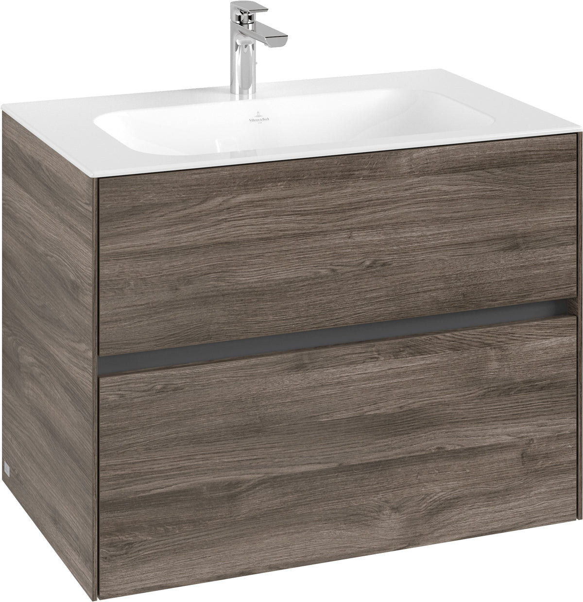 Villeroy & Boch Waschbeckenunterschrank Collaro C13800 White Oak – 796 mm, 2 Auszüge, SoftClosing