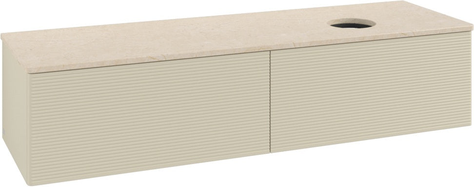 Villeroy & Boch Antao Waschbeckenunterschrank 1600 mm Anthrazit Matt mit 2 Auszügen