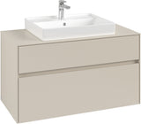 Villeroy & Boch Waschbeckenunterschrank Collaro C019 B0 1000 mm Cashmere Grey mit Beleuchtung