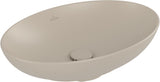 Villeroy & Boch Aufsatzwaschbecken Loop & Friends 4A4 701 – Oval, Stone White CeramicPlus, 560x380 mm