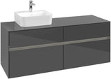 Villeroy & Boch Waschbeckenunterschrank Collaro C101B0 1400 mm Glossy White mit Beleuchtung