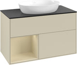 Villeroy & Boch Finion Waschtischunterschrank 1000 mm Glossy White Lacquer mit Beleuchtung