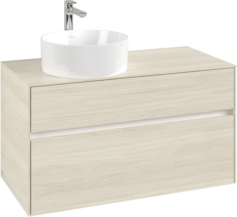 Villeroy & Boch Collaro Waschbeckenunterschrank 1000 mm White Oak mit SoftClosing