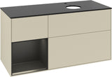 Villeroy & Boch Finion Waschtischunterschrank 1200 mm Glossy White Lacquer mit LED-Beleuchtung