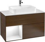 Villeroy & Boch Finion Waschtischunterschrank 1000 mm White Matt Lacquer mit LED-Beleuchtung