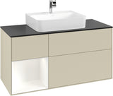 Villeroy & Boch Finion Waschbeckenunterschrank 1200 mm Glossy White mit Beleuchtung