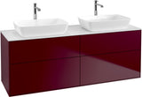 Villeroy & Boch Finion Waschbeckenunterschrank 1600 mm Glossy White Lacquer mit Beleuchtung