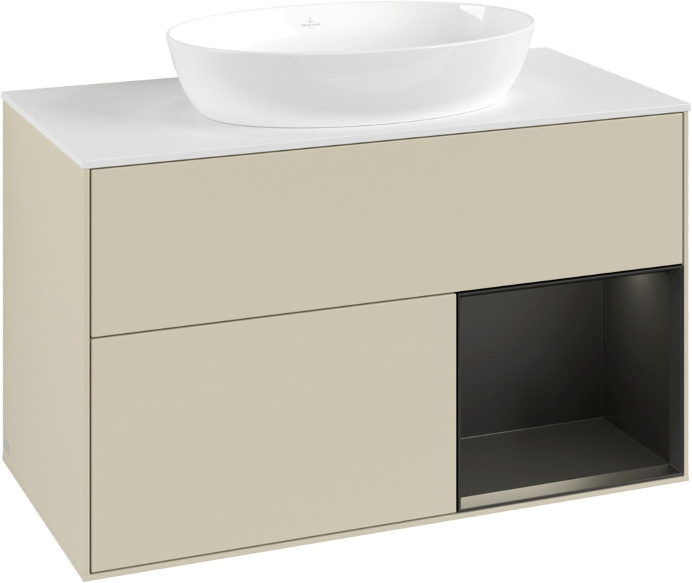 Villeroy & Boch Finion Waschtischunterschrank FA21GFGF 1000 mm Glossy White Lacquer