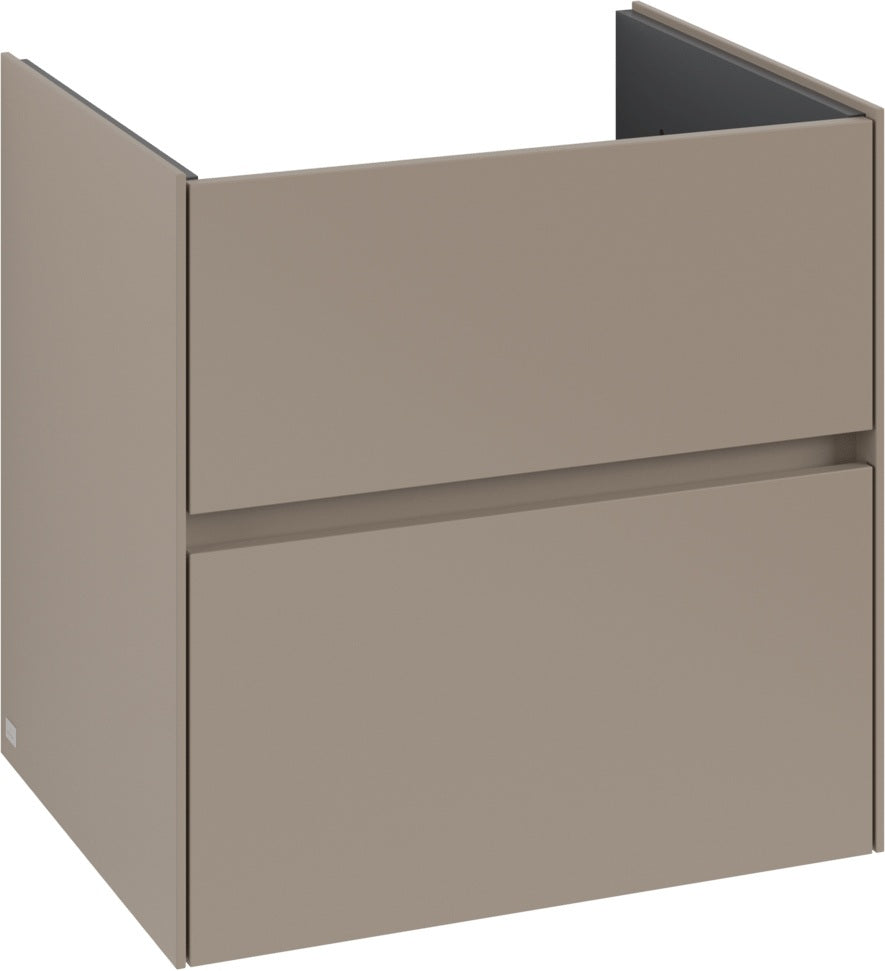 Villeroy & Boch Collaro Waschbeckenunterschrank C143 B0 White Oak 611 mm mit LED-Beleuchtung