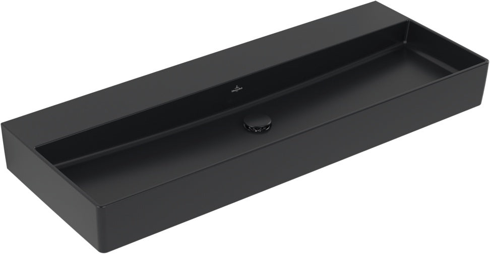 Villeroy & Boch Wandwaschbecken Memento 2.0 1200x470mm Pure Black CeramicPlus