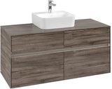 Villeroy & Boch Waschtischunterschrank Collaro 1200 mm Stone Oak mit LED-Beleuchtung
