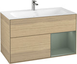 Villeroy & Boch Finion Waschtischunterschrank 996 mm Glossy White Lacquer mit LED-Beleuchtung