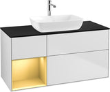 Villeroy & Boch Finion Waschtischunterschrank 1200 mm Glossy White Lacquer mit Beleuchtung