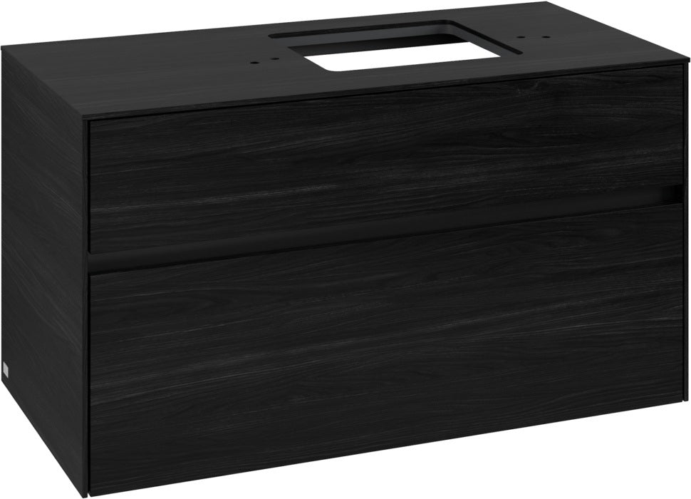 Villeroy & Boch Waschbeckenunterschrank Collaro C127 Black Oak 1000 mm mit SoftClosing