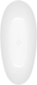 Villeroy & Boch Antao Freistehende Badewanne 1700x750mm Quaryl Weiß Alpin