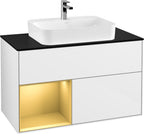 weiß / Mitteldichte Faserplatte (MDF) / G362H F 1000x603x501mm Glossy White