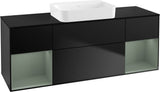 Villeroy & Boch Finion Waschbeckenunterschrank 1600 mm Glossy White Lacquer mit Beleuchtung