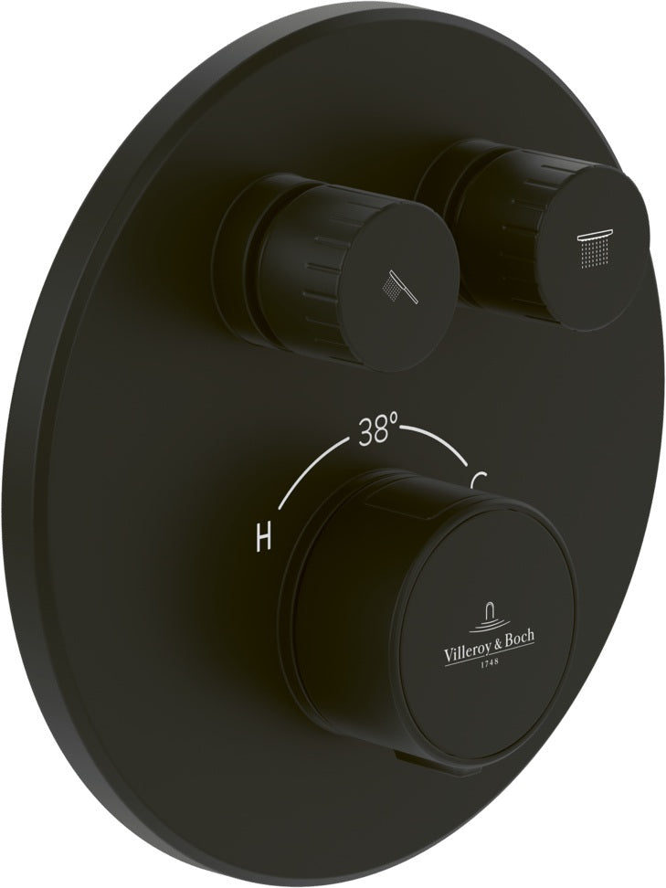 Villeroy & Boch Unterputz-Thermostat Universal Taps & Fittings – Chrom, rund, Verbrühschutz