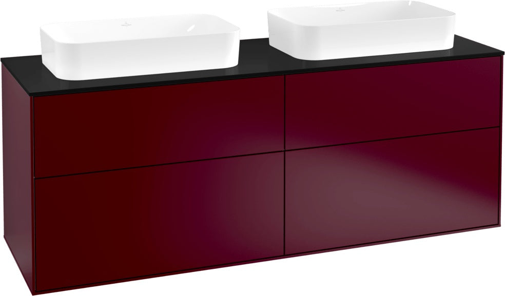 Villeroy & Boch Finion Waschtischunterschrank 1600 mm Glossy White Lacquer, 4 Auszüge, SoftClosing