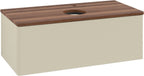 grau / Eiche / Waschbeckenunterschränke Antao L31052 1000x360x500mm Silk Grey Matt Lacquer