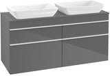Villeroy & Boch Venticello Waschtischunterschrank 1257 mm Glossy White, 4 Auszüge, für 2 Waschtische