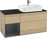 Villeroy & Boch Finion Waschbeckenunterschrank 1200 mm Glossy White Lacquer mit Beleuchtung