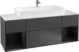 Villeroy & Boch Finion Waschtischunterschrank 1600 mm Glossy White Lacquer mit Beleuchtung