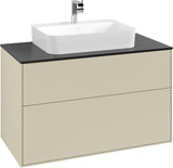 Villeroy & Boch Finion Waschbeckenunterschrank 1000 mm Glossy White mit LED-Beleuchtung