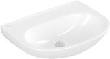 Villeroy & Boch Wandwaschbecken O.novo 600x460 mm Oval Weiß Alpin – ohne Hahnloch