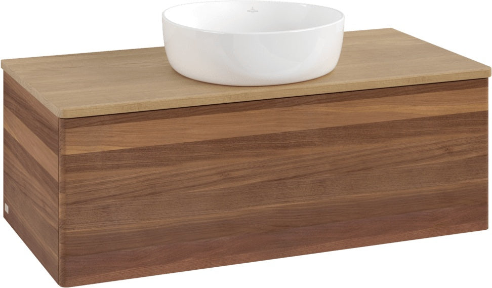 Villeroy & Boch Waschtischunterschrank Antao 1000 mm Warm Walnut mit Auszug und SoftClosing