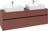 Villeroy & Boch Waschbeckenunterschrank Collaro C137 B0 1600 mm White Oak mit Beleuchtung