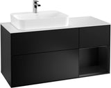 Villeroy & Boch Waschtischunterschrank Finion F401G 1200 mm Glossy White Lacquer mit Beleuchtung