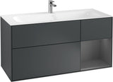 Villeroy & Boch Finion Waschbeckenunterschrank Glossy White Lacquer 1196 mm mit LED-Beleuchtung