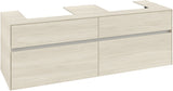 Villeroy & Boch Waschtischunterschrank Collaro C021 B0 1600 mm White Oak mit LED-Beleuchtung