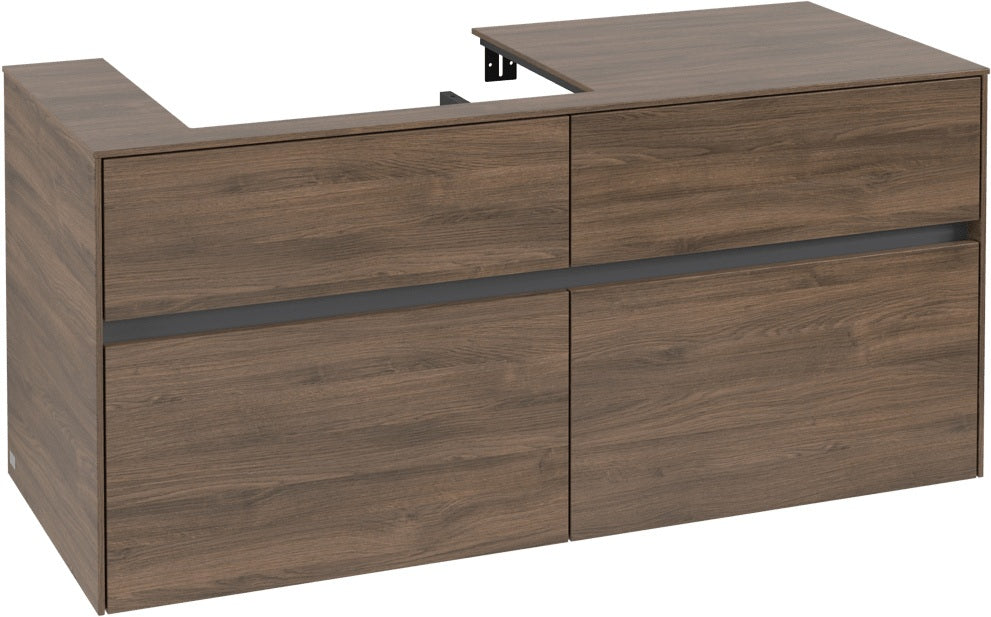 Villeroy & Boch Waschbeckenunterschrank Collaro C082 1200 mm Arizona Oak mit 4 Auszügen