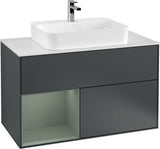 Villeroy & Boch Finion Waschtischunterschrank 1000 mm White Matt Lacquer mit LED-Beleuchtung