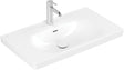 Villeroy & Boch Skyla Schrankwaschtisch 800 mm Stone White CeramicPlus – Rechteck, Wandmontage