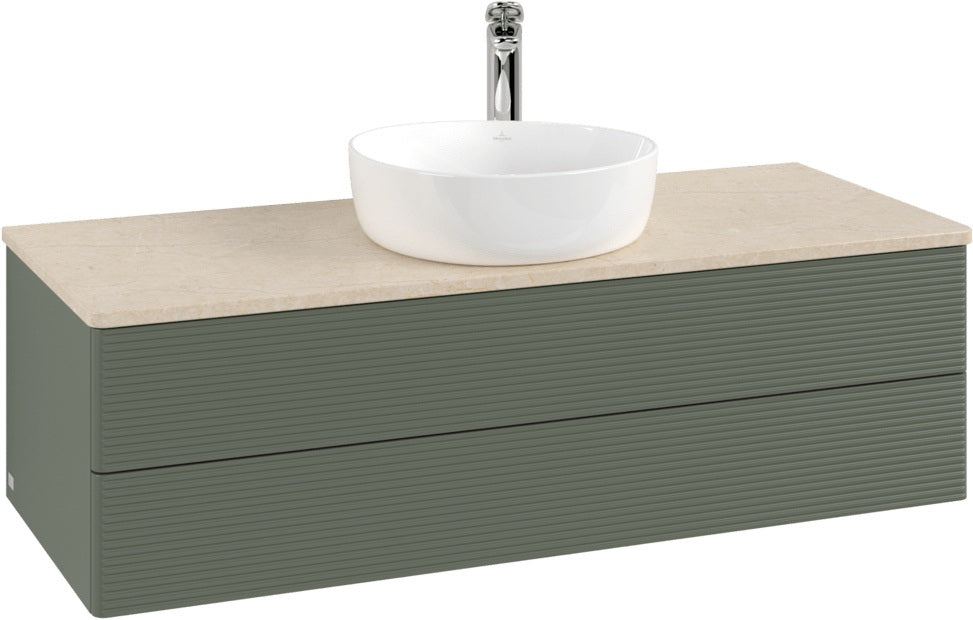 Villeroy & Boch Waschtischunterschrank Antao 1200 mm Anthracite Matt Lackiert mit LED-Beleuchtung