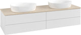 Villeroy & Boch Waschbeckenunterschrank Antao L28113 1600 mm Glossy White mit 4 Auszügen und LED-Beleuchtung