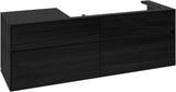 Villeroy & Boch Waschbeckenunterschrank Collaro C030 Black Oak 1600 mm mit SoftClosing