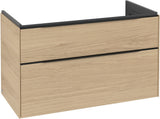 Villeroy & Boch Subway 3.0 Waschtischunterschrank C570L0 Brilliant White mit LED-Beleuchtung und SoftClosing