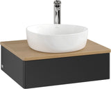 Villeroy & Boch Waschtischunterschrank Antao 600 mm Black Matt Lacquer mit Auszug und Push-to-open
