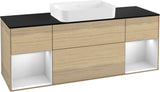 Villeroy & Boch Finion Waschbeckenunterschrank 1600 mm Glossy White Lacquer mit Beleuchtung
