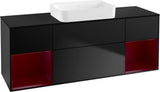 Villeroy & Boch Finion Waschbeckenunterschrank 1600 mm Glossy White Lacquer mit Beleuchtung
