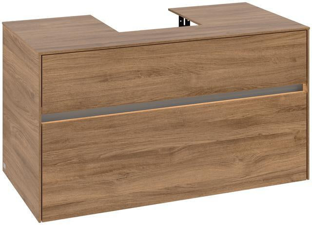 Villeroy & Boch Waschbeckenunterschrank Collaro 1000 mm Kansas Oak mit LED-Beleuchtung